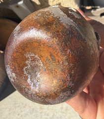 Authentic Ancient Roman Iridescent Ribbed Glass Vessel – Purple Iridescence