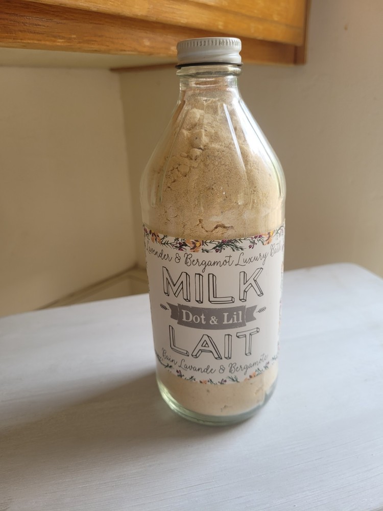 Dot & Lil Milk LAIT Lavender & Bergamot Luxury Bath soak tub relax calm soothe