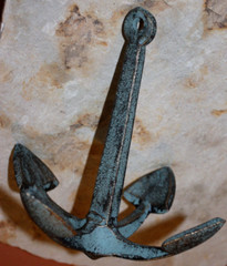 Rustic Anchor Nautical Home Decor Antique-Bronze Verdigris Green Cast Iron Metal