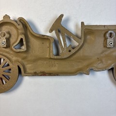 Vintage Sexton Cast Metal Iron Yellow Auto Wall Art Decoration Hanging Plaque