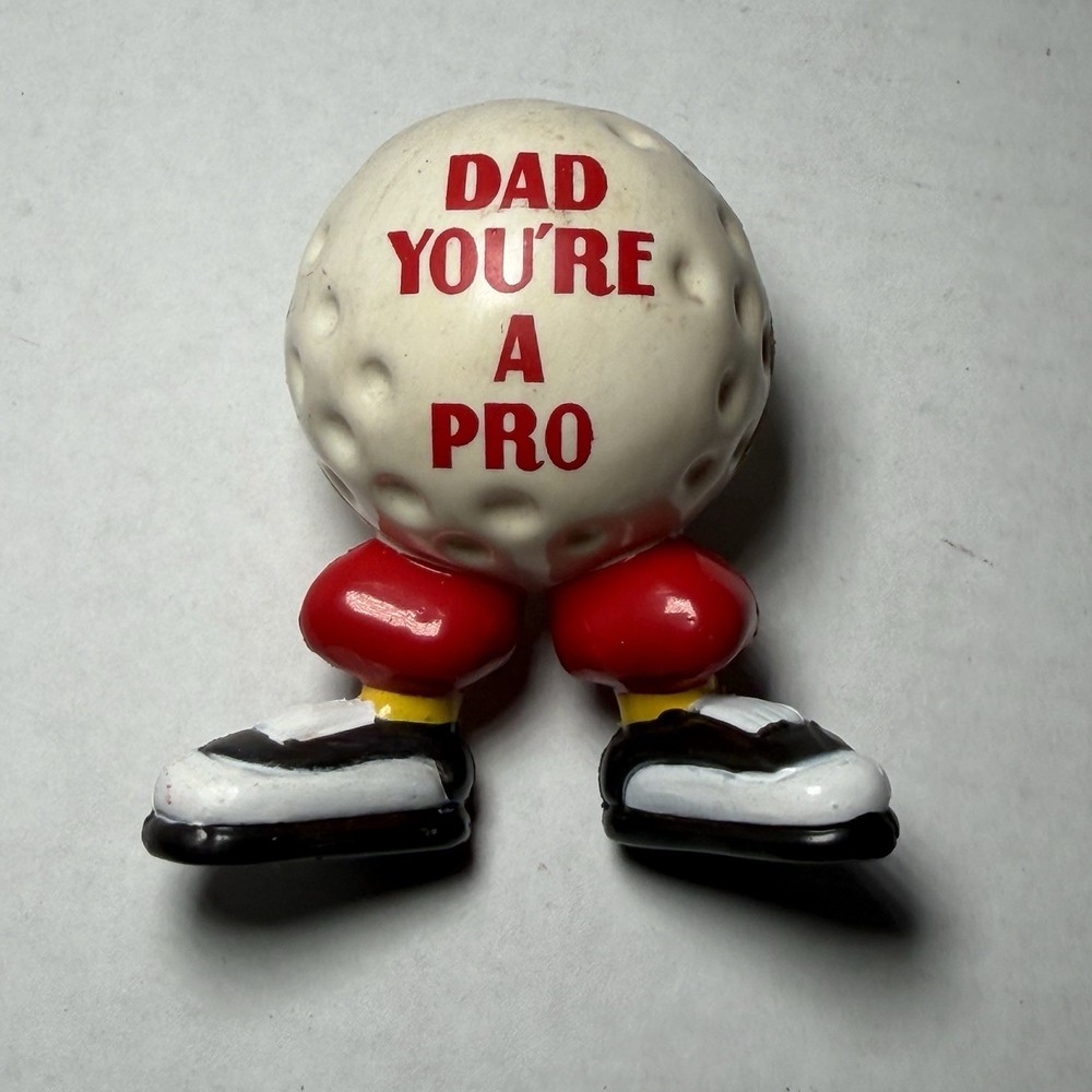 PLASTIC “DAD YOU’RE A PRO” GOLF BALL FIGURE UNBRANDED VINTAGE FATHER’S DAY