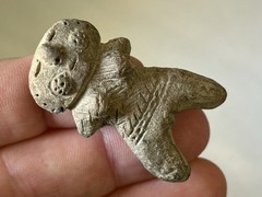 RARE AUTHENTIC PRE-COLUMBIAN VALDIVIA HUMAN EFFIGY CLAY FIGURE, ECUADOR STATUE