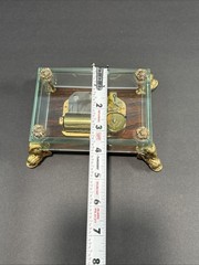 Vintage Original Swiss Reuge Crystal Clear Glass Music Box No 1885 (WORKING!!)