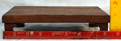 Vintage Hand Made Solid Oak Wood Rectangular Display stand with 4 Feet