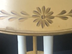RARE! Vintage TOLE GOLD Tan Florentine Metal LAMP *Bouillotte Toleware Antique
