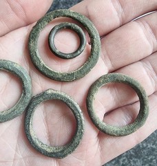 Celtic Ring Proto Money Ancient Currency Bronze Antique Metal Detecting Find (5)