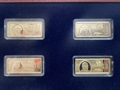American Mint Presidents of The USA – CU/24k Gold Plated – 45 Ingot Set