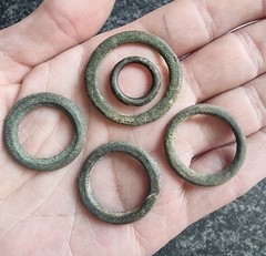 Celtic Ring Proto Money Ancient Currency Bronze Antique Metal Detecting Find (5)