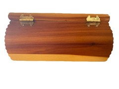 Wooden Keepsake Box – Wolf Design – From Fort William Henry, Lake George, NY