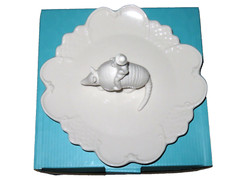 IMM Living Ceramic Sculpture Plate “Osa the Armadillo Jockey” by Flora Lam NIB
