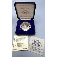 Tower Mint Windsor Castle Dover Castle Solid Nickel Silver Medallions-2 1984