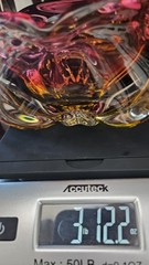 Gorgeous Bohemian Joseph Hospodka for Chribska Glassworks Art Glass Heavy Dish