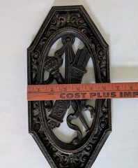 VTG 1968 Homco Set of 3 Wall Plaques Medieval Sword Shield Castle Goth Decor USA