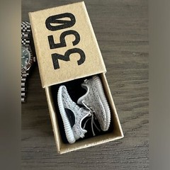 Yeezy Boost 350 Miniature Collectors Figurine Gray Black White Zebras