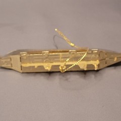 Norwegian Cruise Ship Gold Plated Metal Christmas Ornament Norway Cruise Line