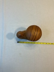House of Monkeypod Wooden Two long stem Mushrooms on Base