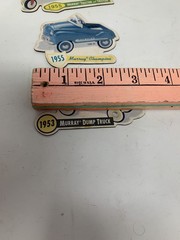 1999 Hallmark Kiddie Car Classic Magnet 1955 Tractor Trailer Champion Dump Truck