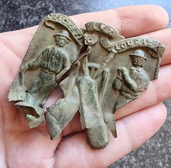 Cricket Belt Buckle Victorian / Georgian Metal Detecting Find Antique
