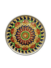 Byzantine Mosaic Brass and Cloisonné Enamel Wall Hanging Handmade in Greece 5″