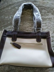 Longaberger Sister’s Medium Size Belted Leather Purse MINT FREE SHIPPING!!
