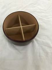 Occupied Japan Maruni Lackerware Divided Dresser Dish NEW LOWER PRICE!!!