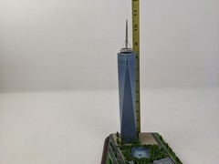 One World Trade Center by The Danbury Mint 10.5” Original Foam And Box