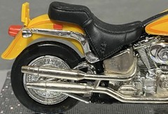 2000 Hot Wheels Motorcycle Harley Davidson Fat Boy 1/18 Scale Model Biker