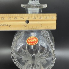 Magnor Glassverk Norway Clear Glass Decanter Vintage Container Bottle W Stopper