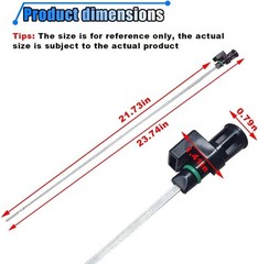 Stainless Steel Transmission Dipstick – 23.74” Oil Level Indicator for Most Cars