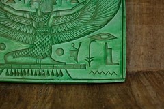 Authentic Ancient Egyptian Antiquities Stone Isis Rare Green Statue Egyptian BC