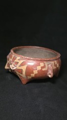 Pre-Columbian pottery Chupicuaro Two Faces Bowl . 800AD- 400 AD