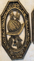 VTG Homco Syroco Medieval Gothic Weapon & Armor Themed Plastic 4 Wall Plaques