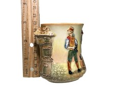 3” Royal Doulton England Dickens Shoe Cobbler Sam Weller Small Relief Mini Vase