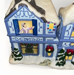 Vintage PartyLite The Night Before Christmas – Musical Tea Light House 🎄
