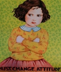 Mary Engelbreit MUST. CHANGE. ATTITUDE. Wall Art 10 3/4″ x 13″ Unframed