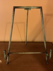 Metal Punched Tin Plate Decorative 20”Hand Painted With Stand