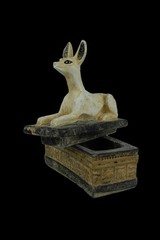 RARE ANCIENT EGYPTIAN ANTIQUITIES Stone Statue Of Anubis God Of Mummification BC