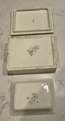 Vintage Porcelain Trinket Box w/Dish Darby & Joan Lancaster Ltd English Ware