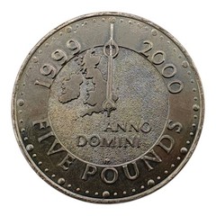 BRITISH 5 POUNDS 1999-2000 Millennium Anno Domini Coin