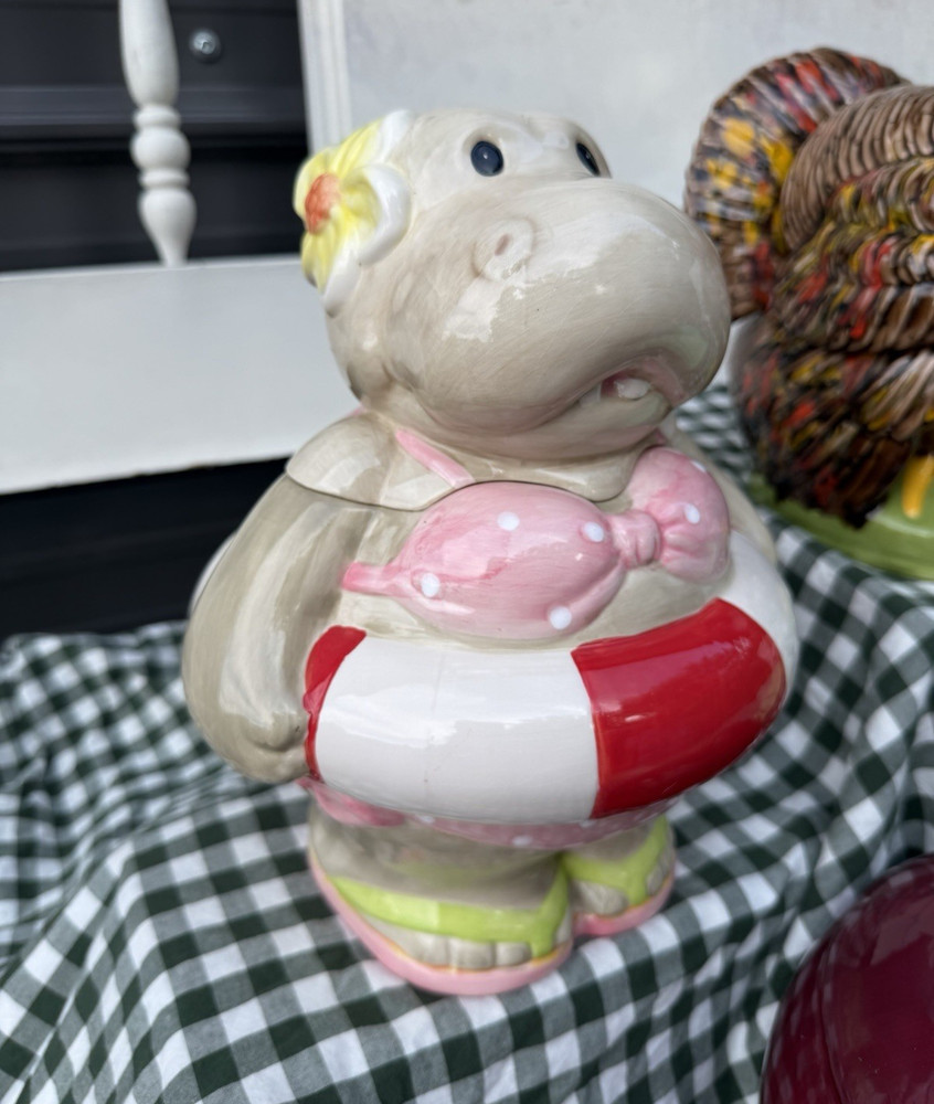 Henrietta Hippopotamus cookie jar