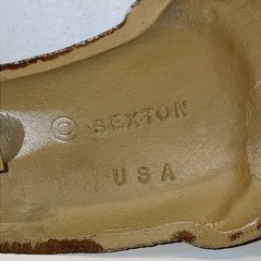 Vintage Sexton Powder Horn Metal Wall Art Americana Decor MCM