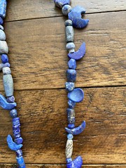 Ancient Lapis Lazuli Beads Bactrian Strand C.300 BC Necklace Jewelry Sterling S