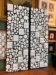 Large Pair of Grand Tour Revival Classical Intaglio and Cameo Casts & Wood Panel