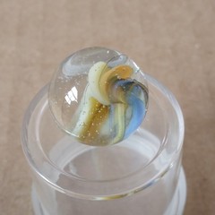 .60″ Vintage Cat Eye Hybrid Sparkler Marble- Akro Master Marble King Foreign