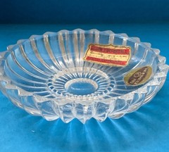 Vintage Bleikristall 24% Lead Crystal Western Germany Trinket Dish Hofbauer 1983