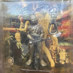 Star Wars Chewbacca Die Cast Metal Keychain Placo 1997 No. 3218 Unopened Package