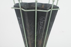 Antique/Vintage Art Deco Iron and Tin Umbrella Stand Umbrella Shaped Umbrella Ra