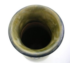 Doulton Lambeth Art Nouveau Tulip Floral Vase ~ Olive Dale/Christine Abbott~8″