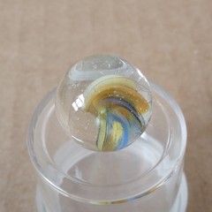 .60″ Vintage Cat Eye Hybrid Sparkler Marble- Akro Master Marble King Foreign