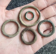 Celtic Ring Proto Money Ancient Currency Bronze Antique Metal Detecting Find (3)